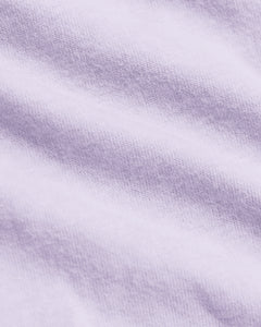True ClassicHeather Orchid Classic Crew Neck in soft, fine-knit fabric with gentle folds.