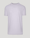 Heather Orchid Classic Crew Neck t-shirt, plain, short-sleeve, against neutral background.