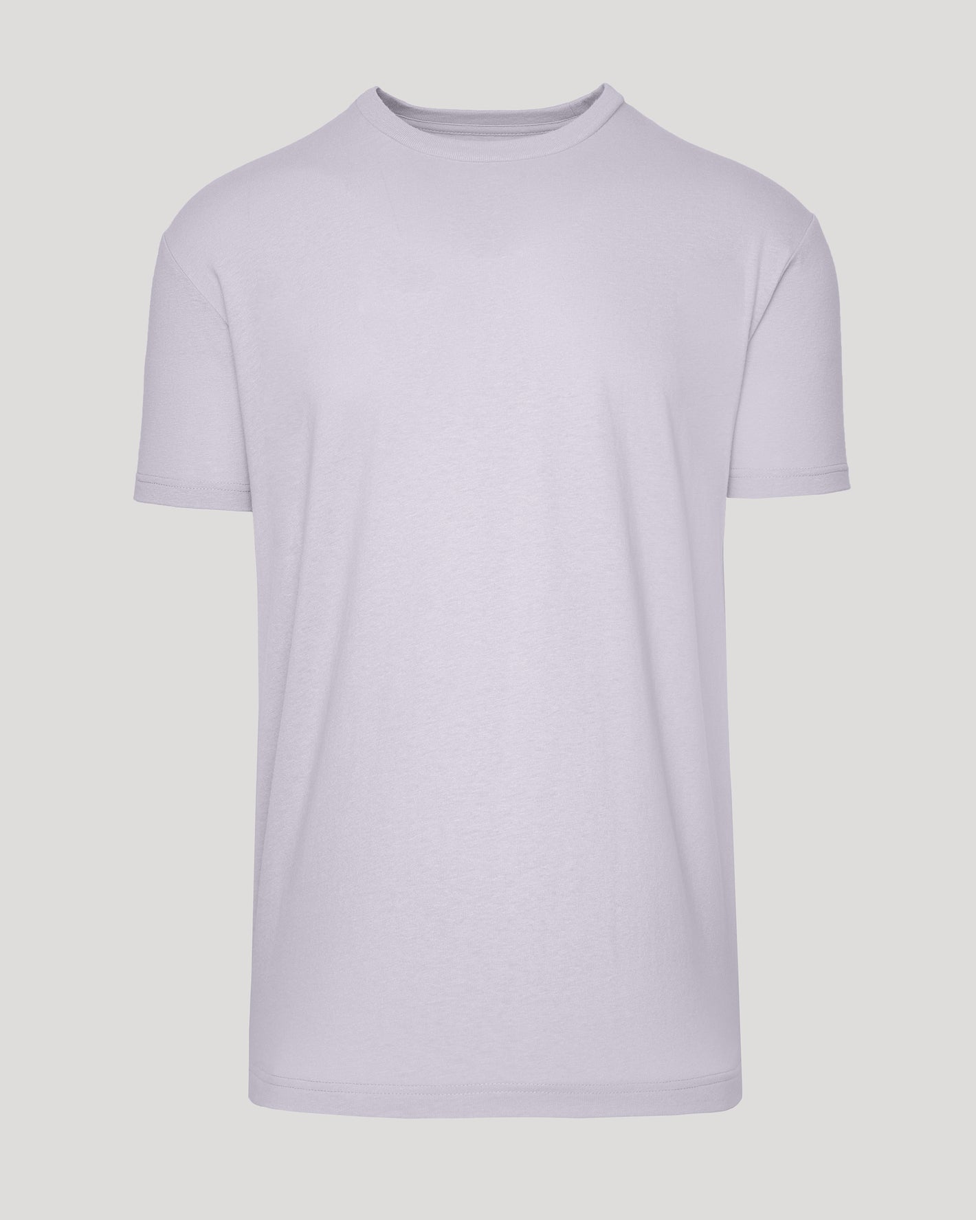 Heather Orchid Classic Crew Neck t-shirt, plain, short-sleeve, against neutral background.
