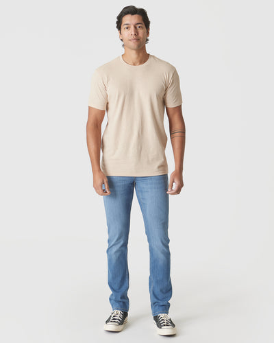 Classic Crew Neck - Light Camel Cream Heather
