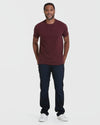 Man wearing CombinedListingTest Classic Crew Neck T-shirt and jeans.