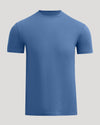 Marine Classic Crew Neck: solid-blue, short-sleeved T-shirt on neutral background.