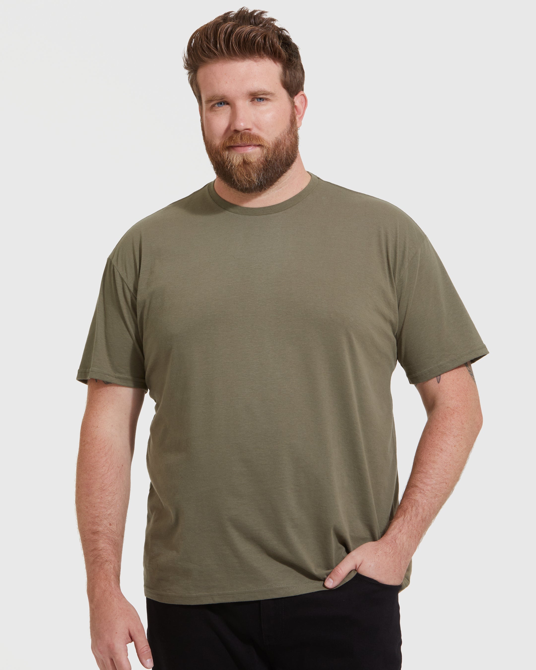 Military Green Crew Neck T-Shirt – True Classic