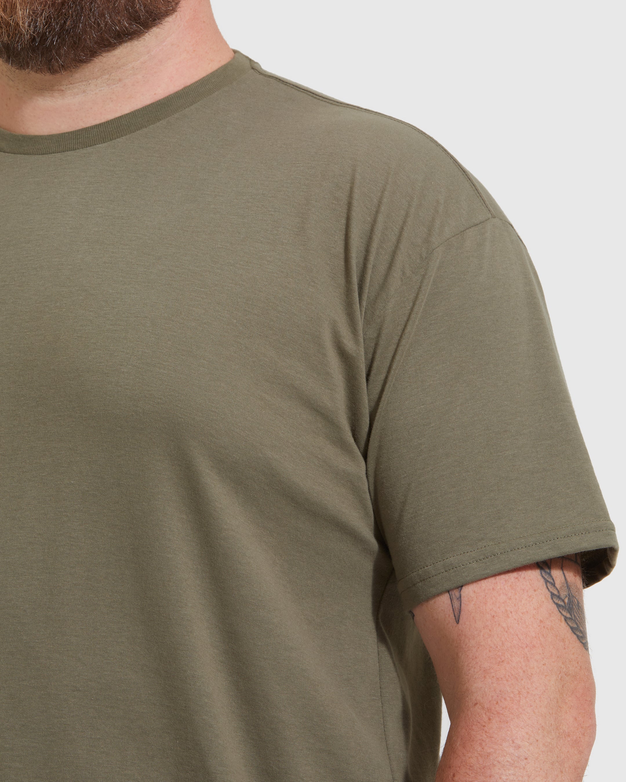 7277 Green Crew Neck T-Shirt