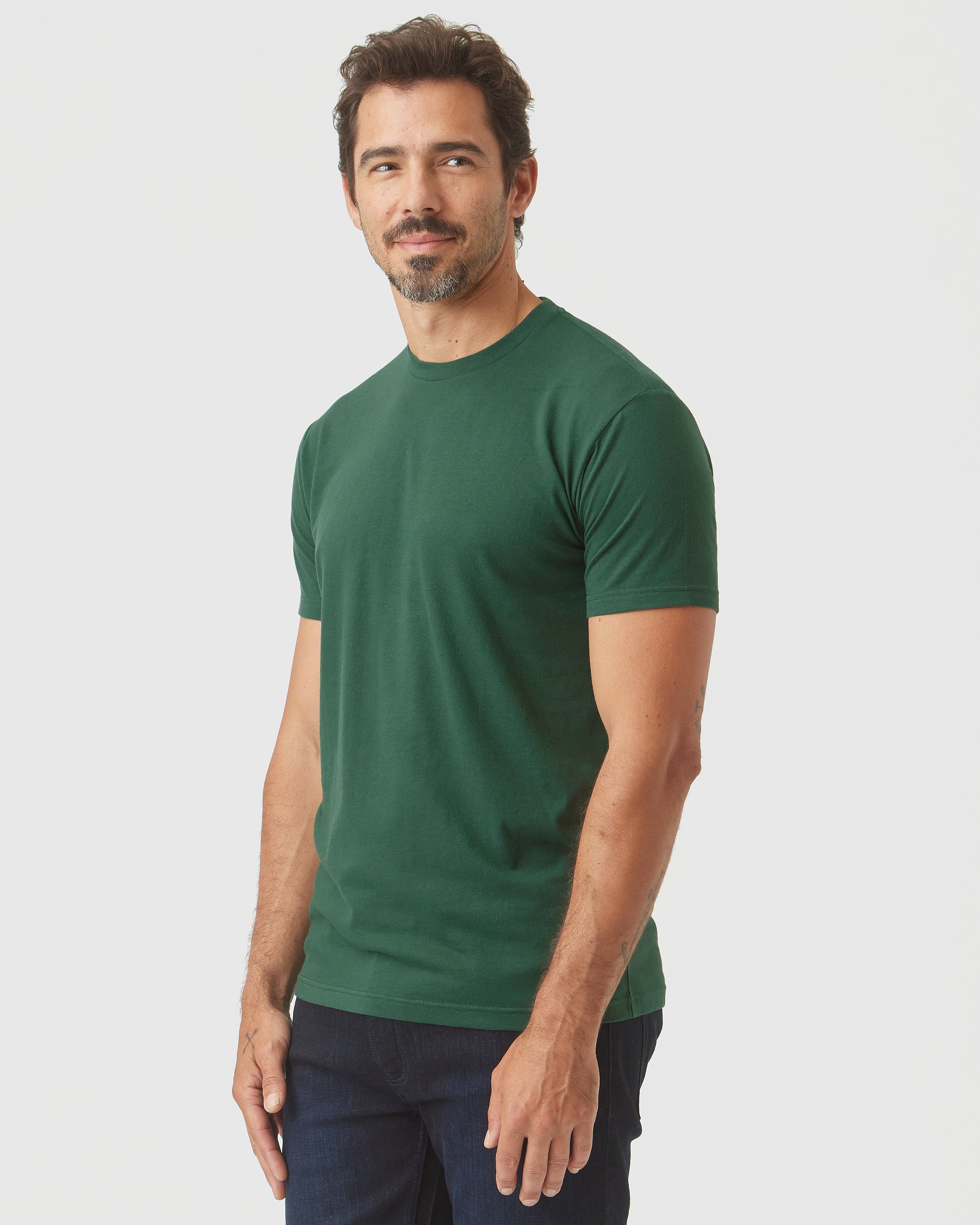 Moss Green Crew Neck T-Shirt