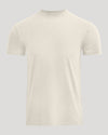 Beige t-shirt on a light gray background