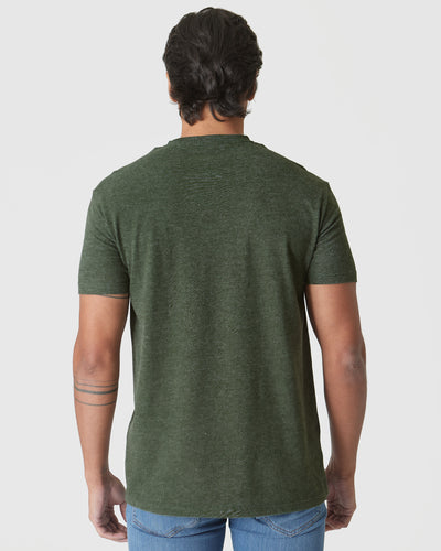 Classic Crew Neck - Racing Green Heather