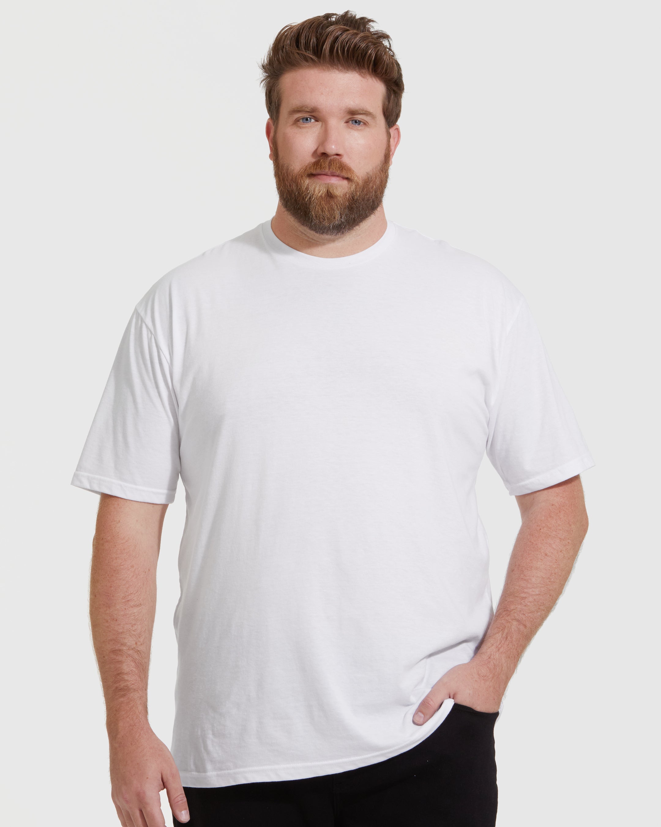 True Classic T-Shirt White Neck Men\'s - Crew