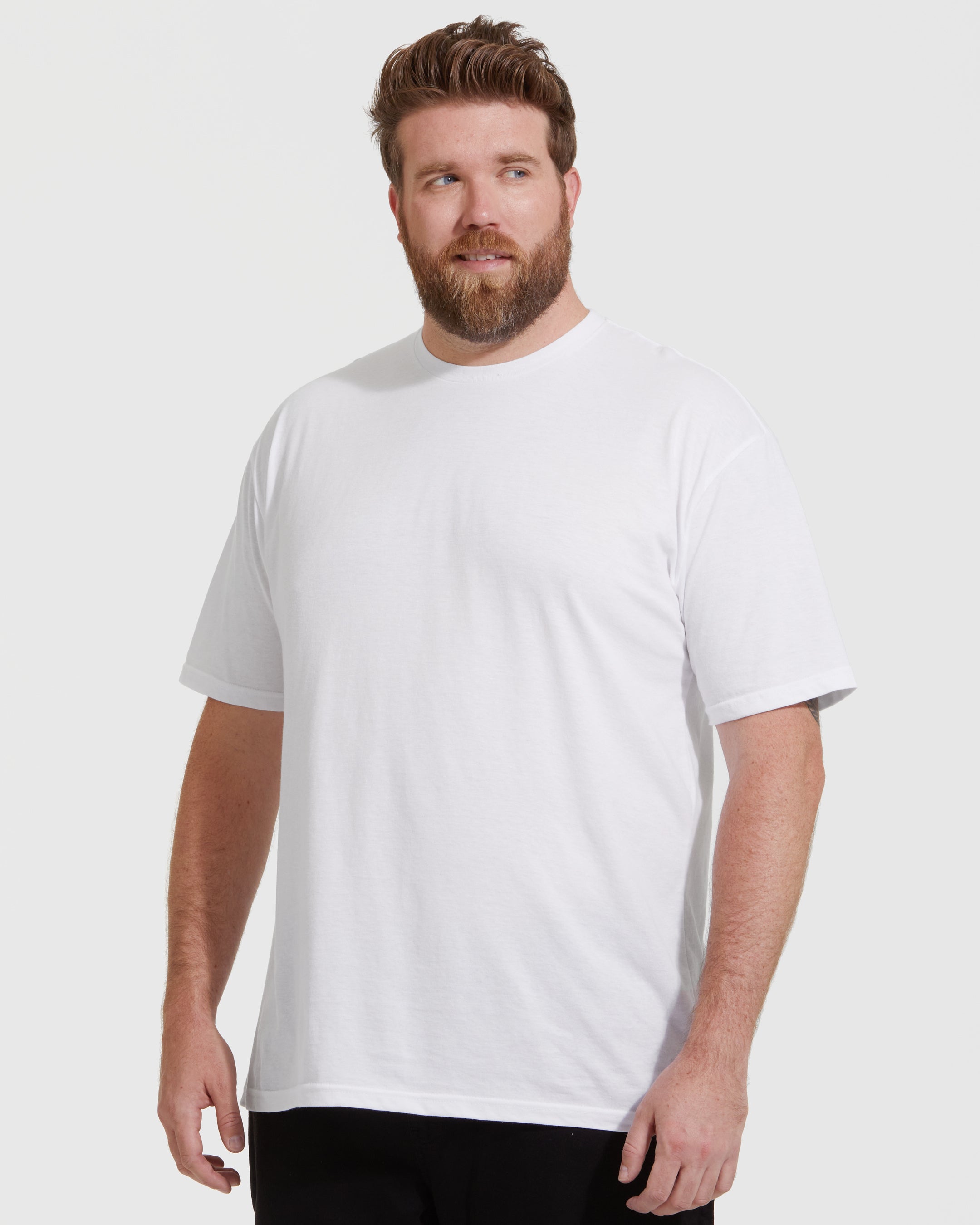Neck T-Shirt Classic True Men\'s - White Crew