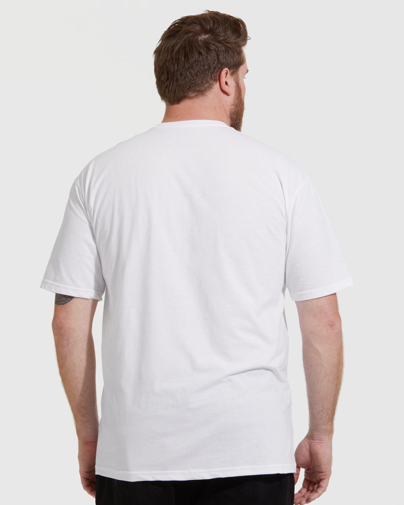 8164 White Crew Neck T-Shirt