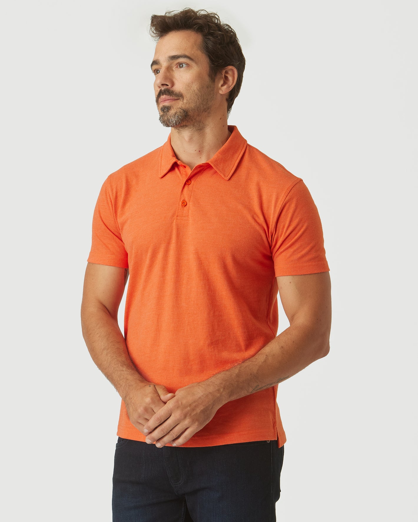 Burnt Orange Heather Classic Polo