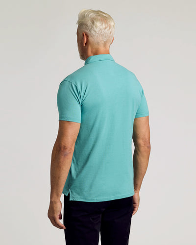 Classic Polo - Dark Heather Oceanic