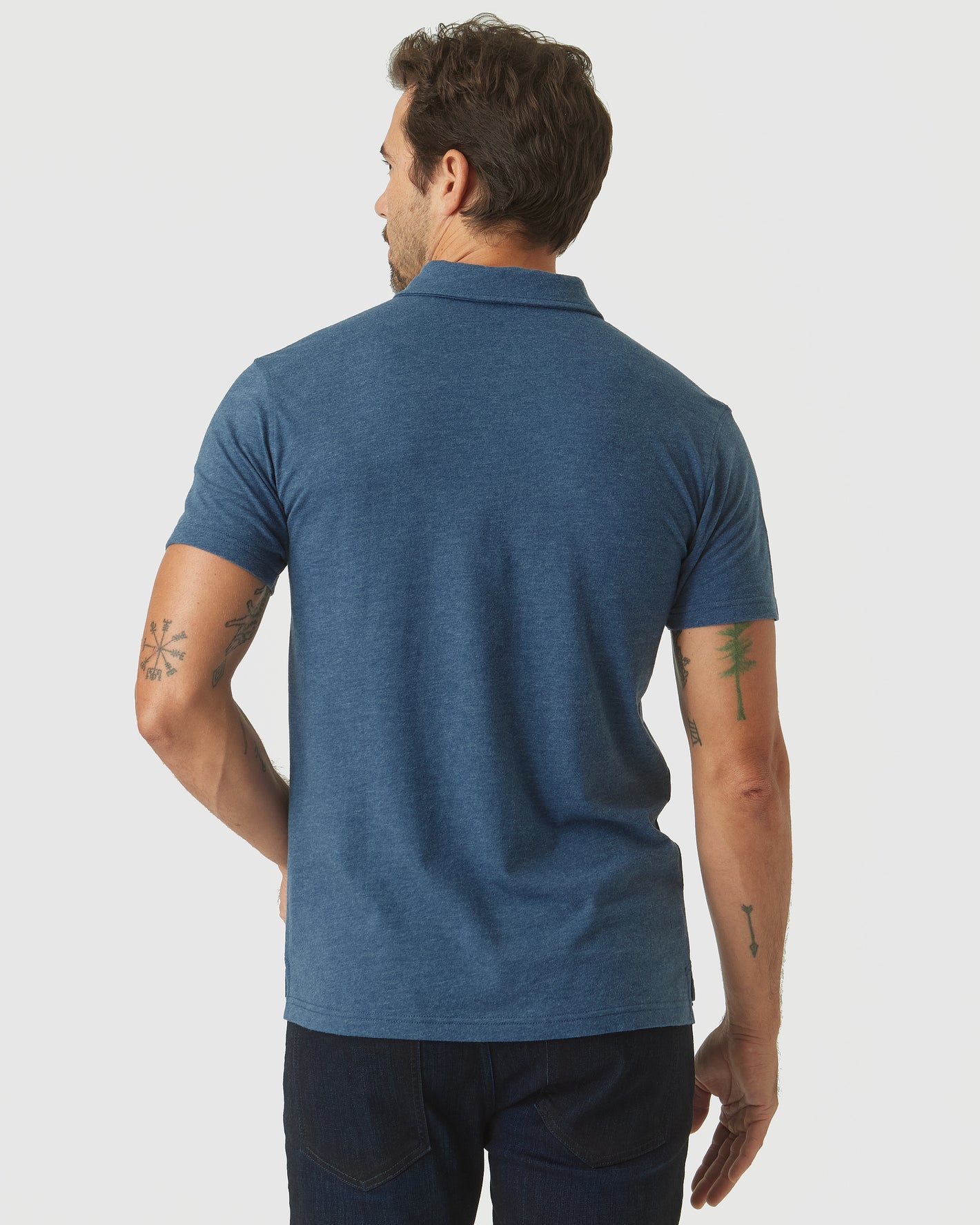Deep Sea Blue Heather Classic Polo