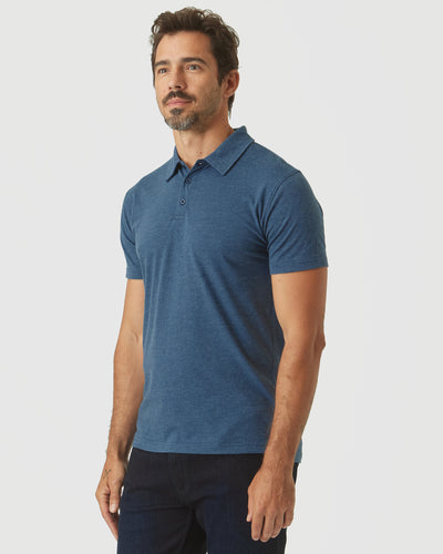 Classic Polo - Deep Sea Blue Heather