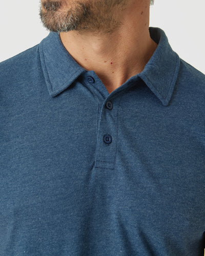 Classic Polo - Deep Sea Blue Heather