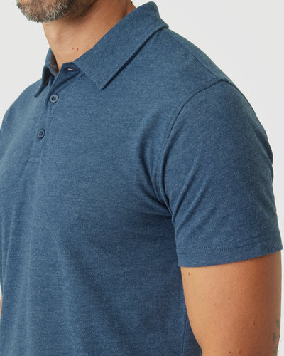 Classic Polo - Deep Sea Blue Heather