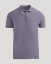 Dark Heather Amethyst Short Sleeve Polo