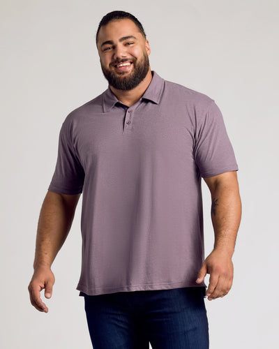 Classic Polo - Dark Heather Amethyst