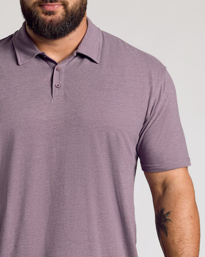 Classic Polo - Dark Heather Amethyst