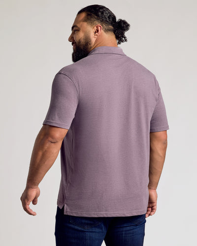 Classic Polo - Dark Heather Amethyst
