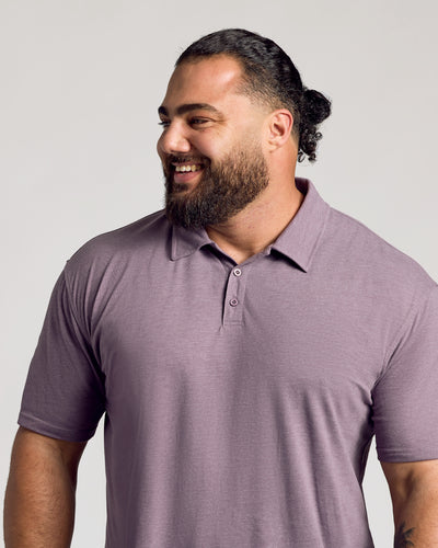 Classic Polo - Dark Heather Amethyst