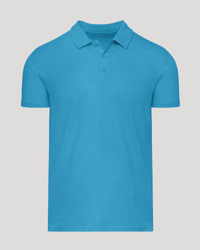 Classic Polo - Dark Heather Bahama Blue