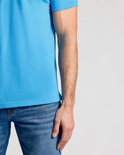 Classic Polo - Dark Heather Bahama Blue