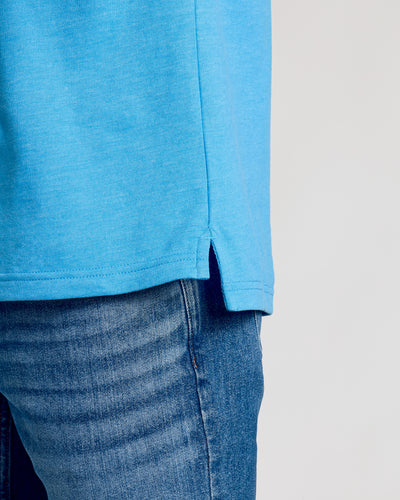 Classic Polo - Dark Heather Bahama Blue