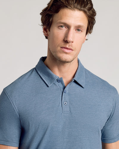 Classic Polo - Dark Heather Tempest