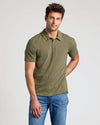 Heather Military Green Classic Polo