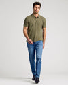 Heather Military Green Classic Polo