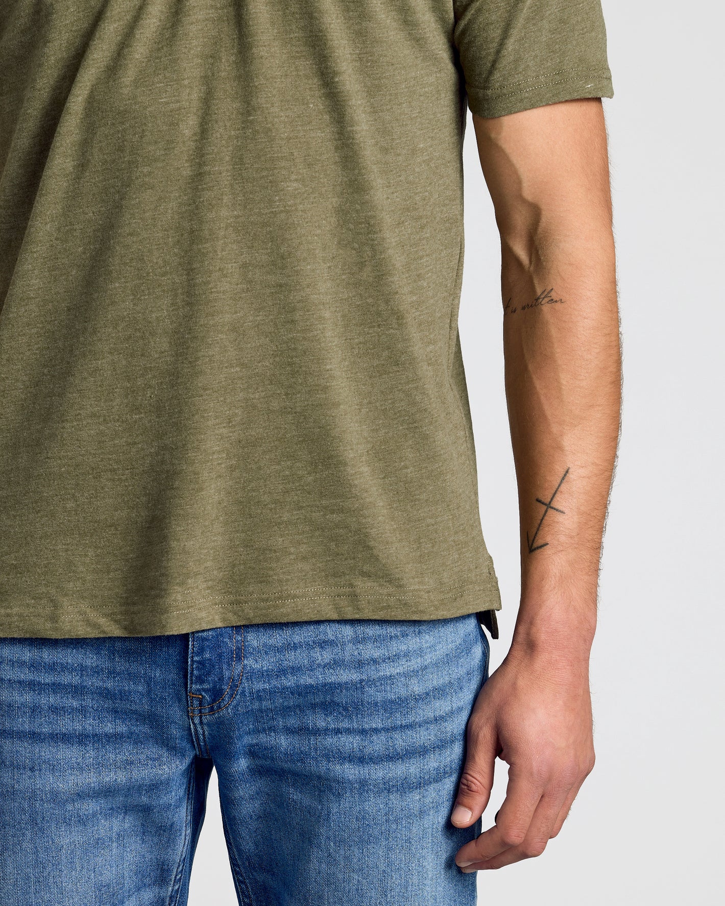 Heather Military Green Classic Polo