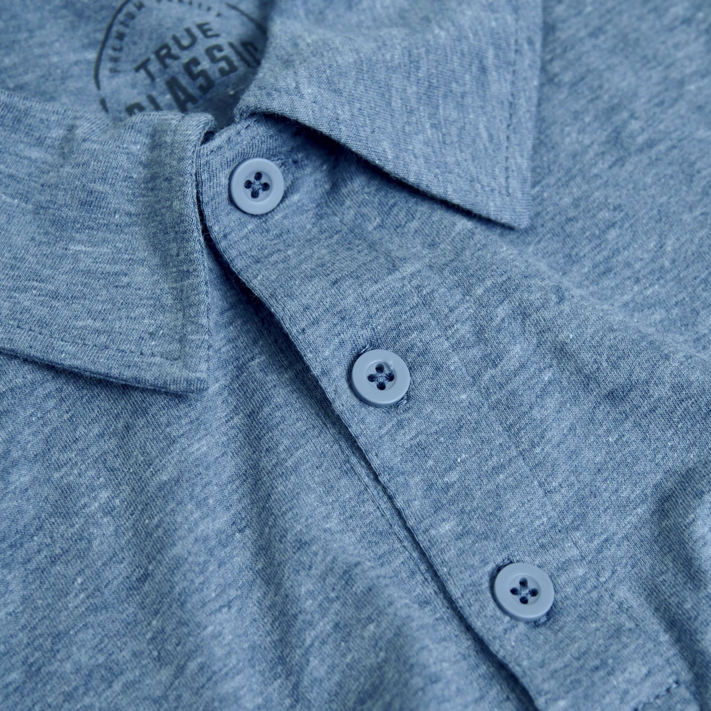 Heather Indigo Classic Polo