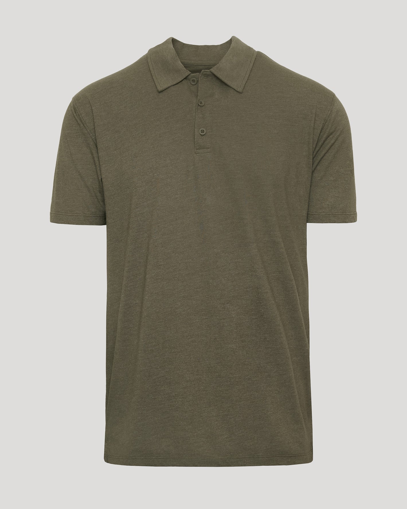 Heather Military Green Classic Polo
