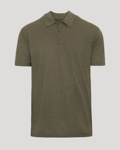 Classic Polo - Heather Military Green
