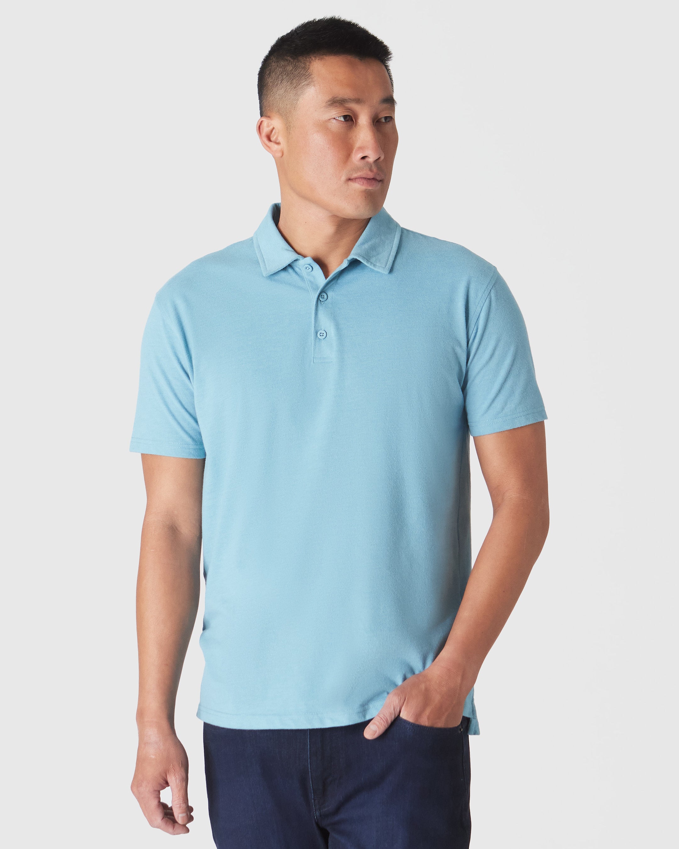 Heather Voyager Short Sleeve Polo