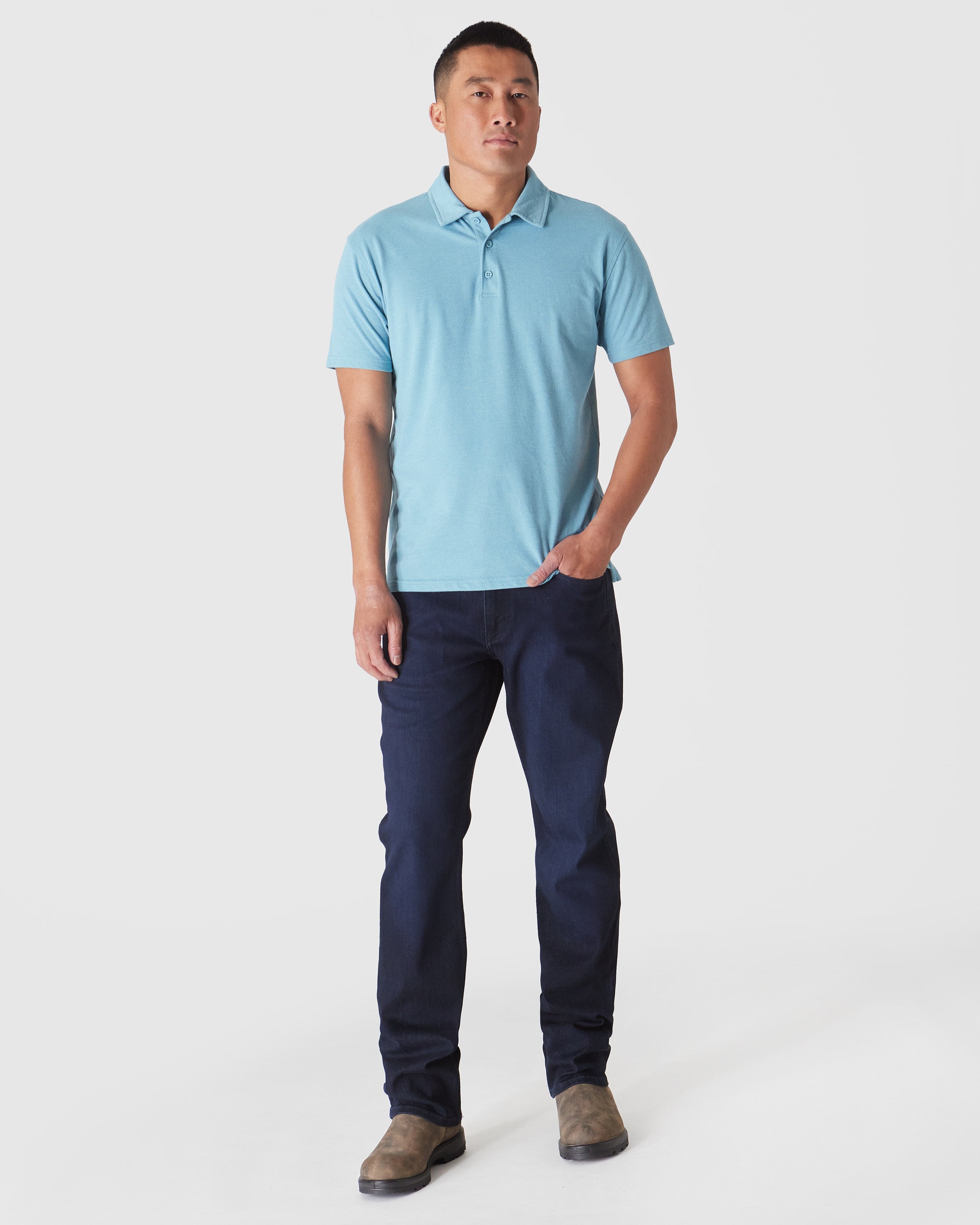 Heather Voyager Short Sleeve Polo