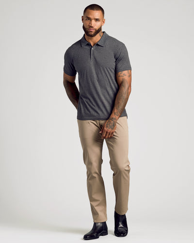 Classic Polo - Charcoal Heather Gray