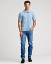 Heather Indigo Classic Polo