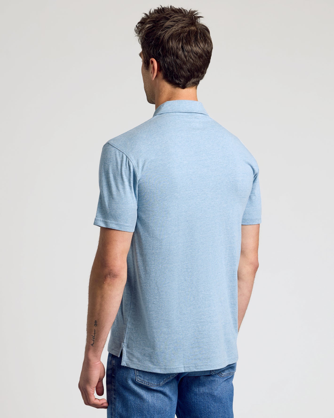 Heather Indigo Classic Polo