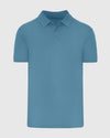 Sapphire Classic Polo front view with collar and two-button placket.