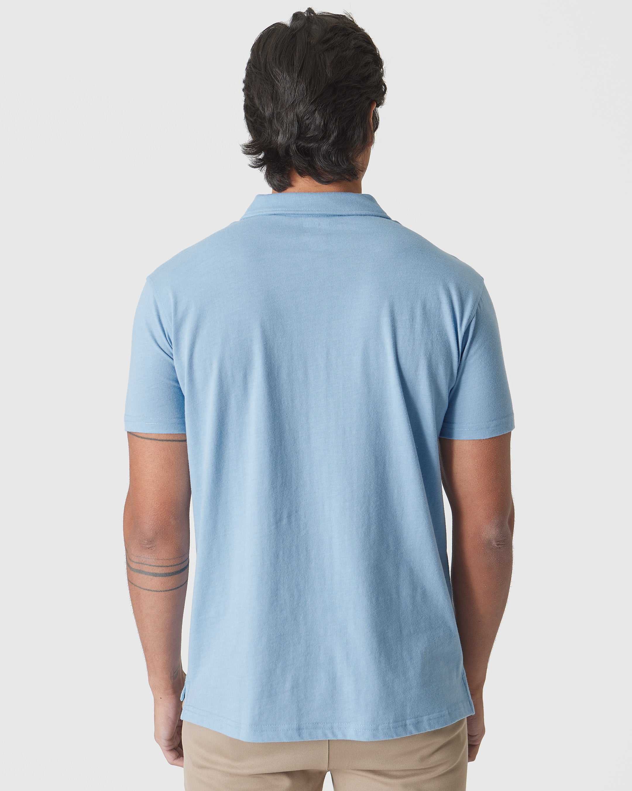 Burlebo Heather Sky Blue Performance Polo main image 1