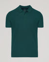 Viridian Classic Polo with short sleeves, classic collar, and two-button placket.