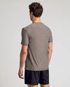 Heather Cocoa Active Crew Neck Tee