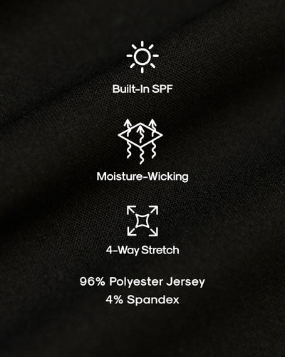 All Black Active Crew Neck 6-Pack