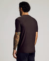 Dark Heather Cocoa Active Crew Neck Tee