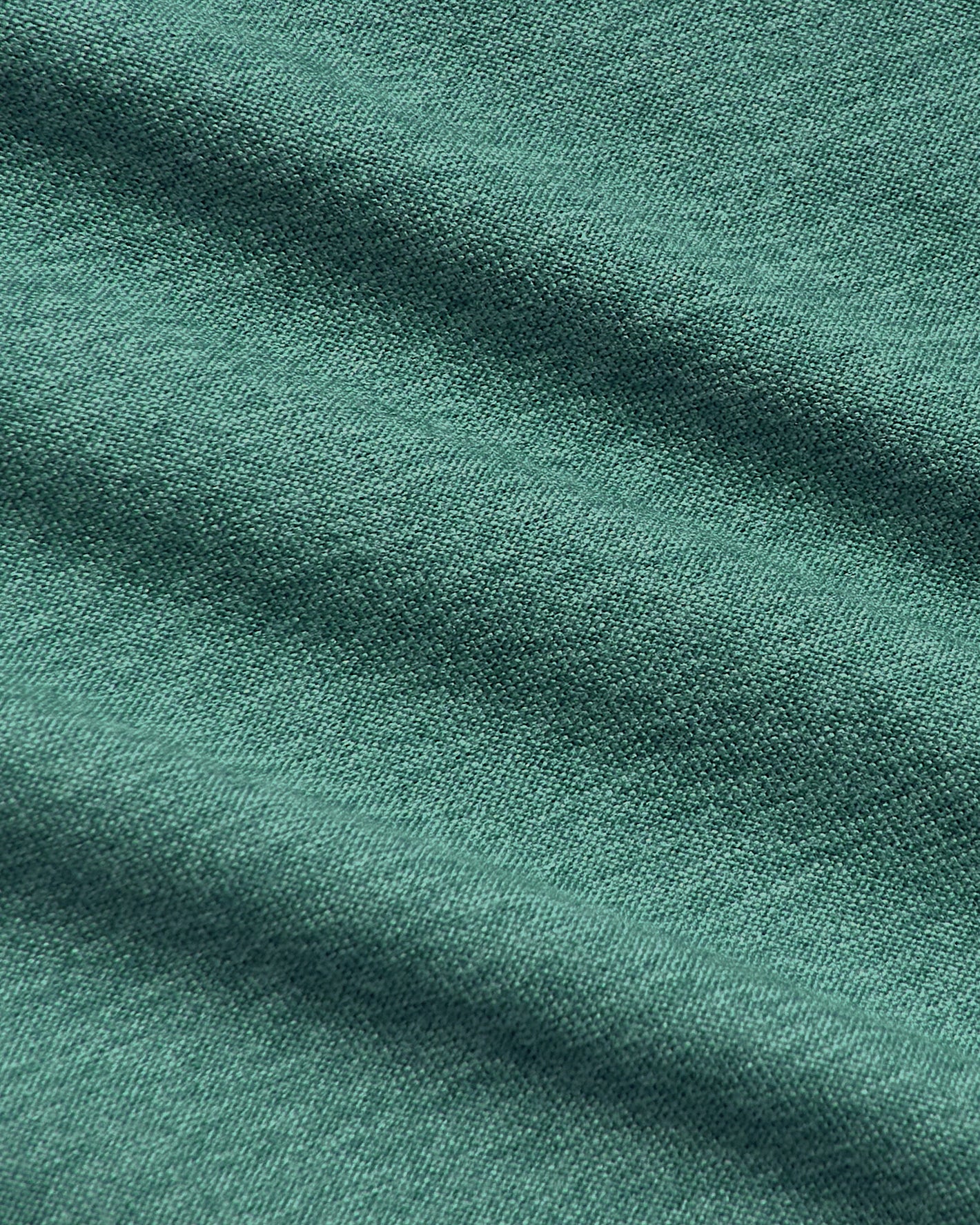 Evergreen Active Crew Neck Tee knit fabric close-up.