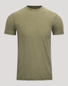 True ClassicHeather Military Green Active Crew Neck Tee