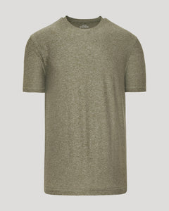 True ClassicHeather Military Green Active Crew Neck Tee