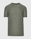 Heather Forest Short Sleeve Active Crew Neck